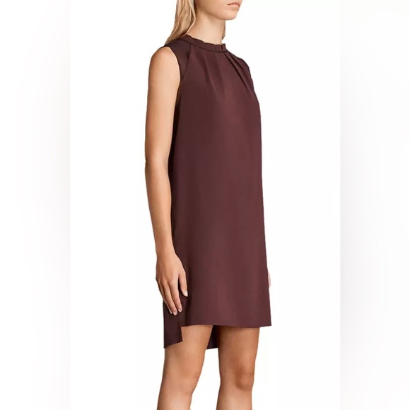 NWT AllSaints Jay Dress – Bordeaux Red – Size Small - Picture 3 of 7
